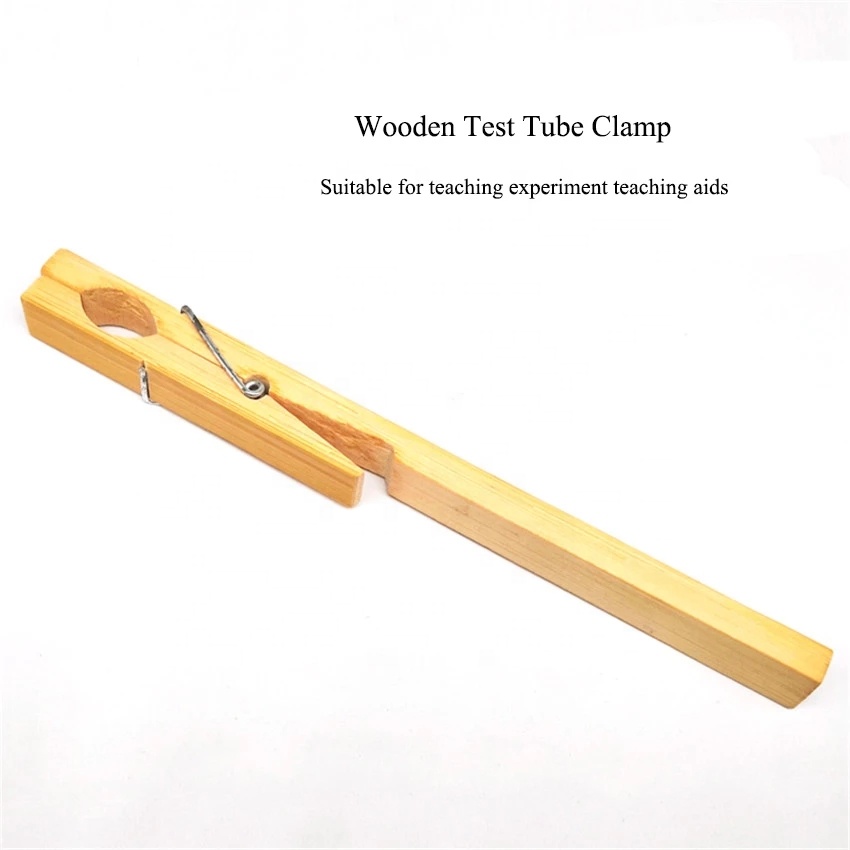 Lab Wooden Test Tube Clamp Clip Holder For Chemistry
