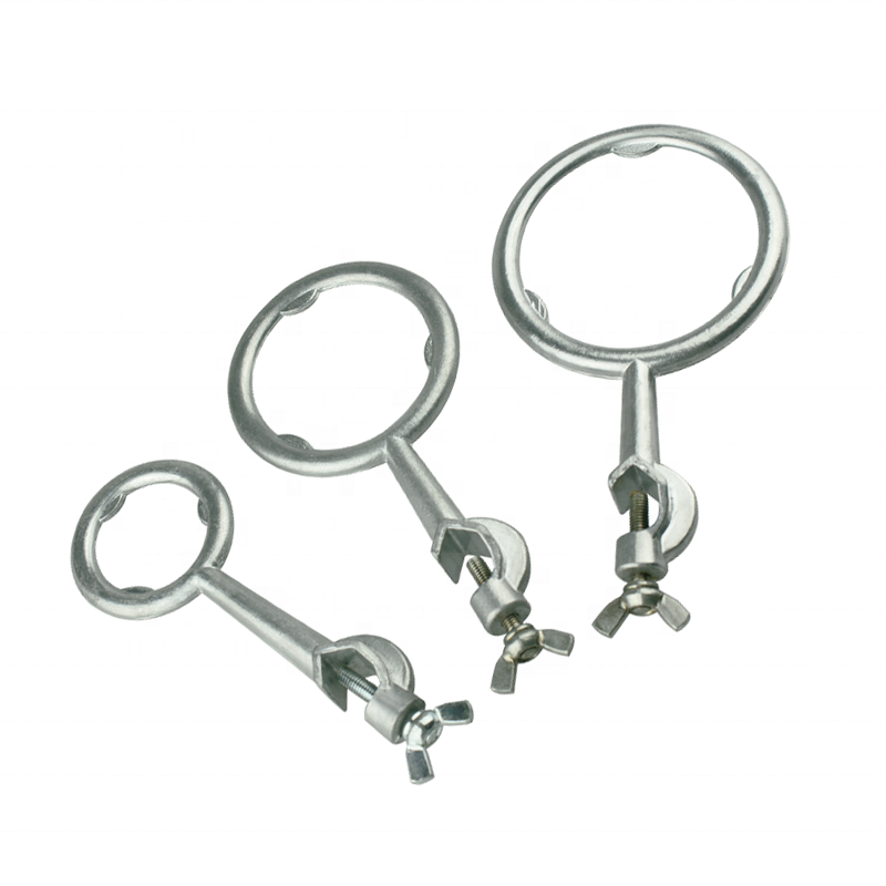 small size aluminum alloy lab support ring with clamp