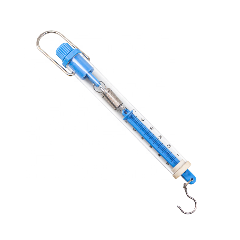 1N blue lab cylinder spring balance dynamometer