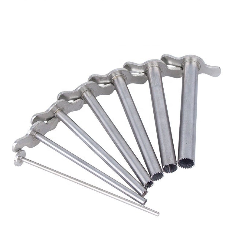 hand puncher electroplated stainless steel borer sets for lab