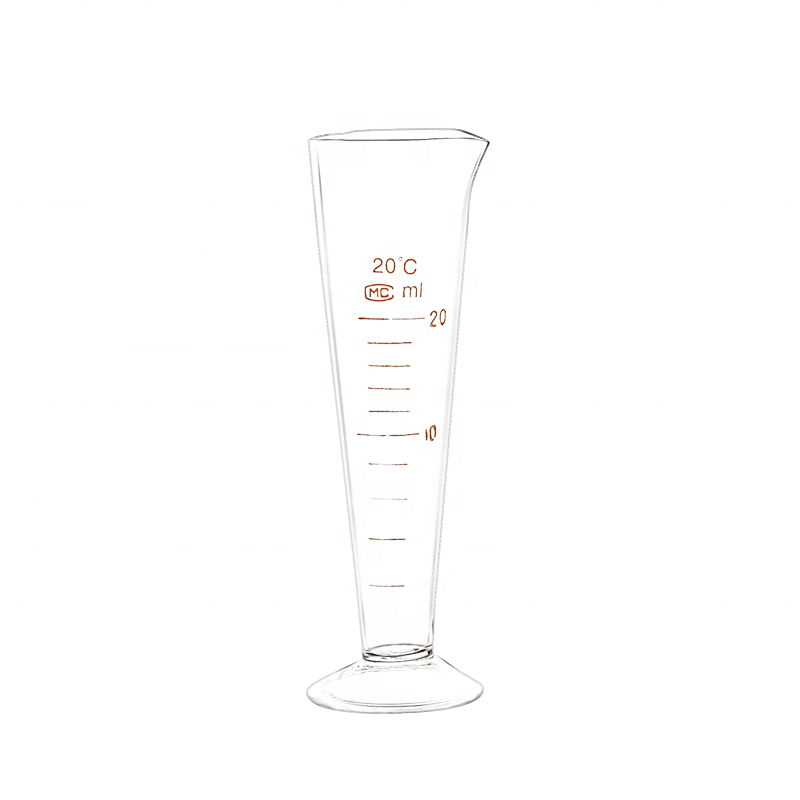 20ml liquid small glass measuring cup for laboratory