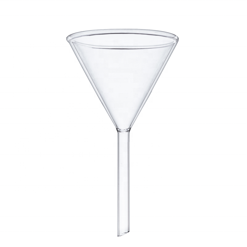 90mm waterbottle lab glass measuring funnel for teaching
