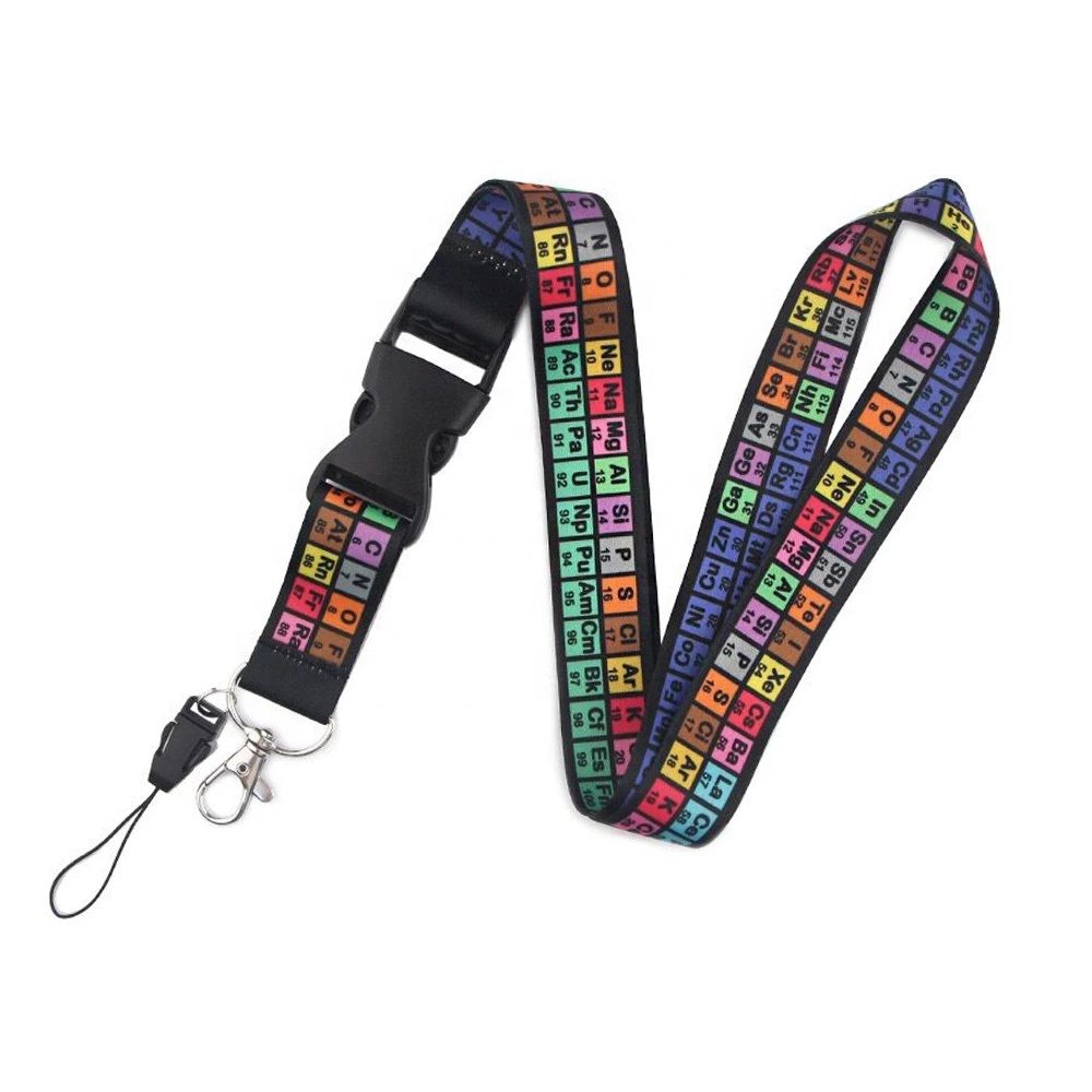 High Quality Glass Flask - Teachers Gift Colorful Print Neck Straps Chemistry Elements Periodic Table Lanyards – Lianying