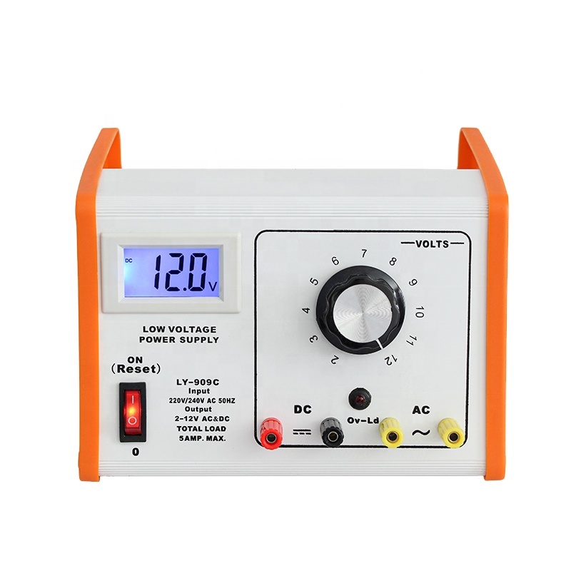 white orange panel 2 to 12v power supply for student