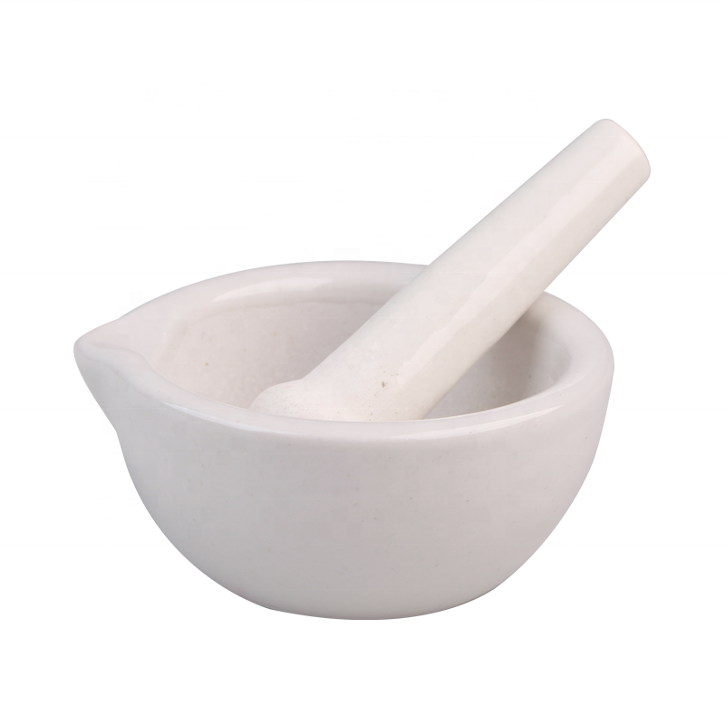 2019 High quality Retort Stand - 90mm white porcelain ceramic mortar for laboratory – Lianying