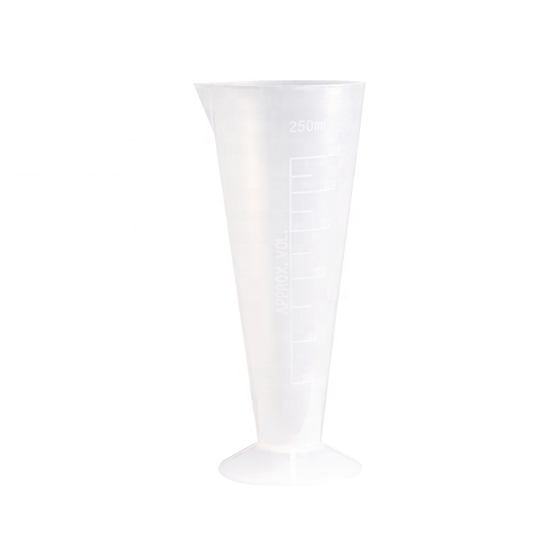 250ml liquid small plastic measuring cup for laboratory