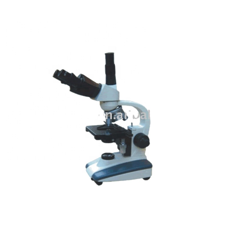 1600X trinocular microscope in lab