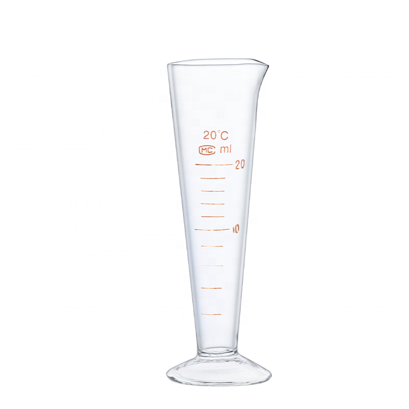 20ml liquid small glass measuring cup for laboratory