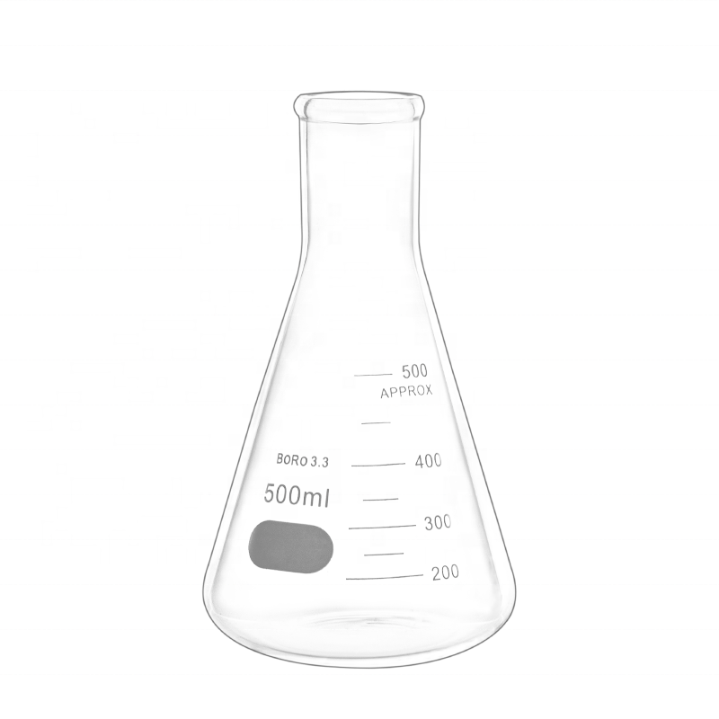 Chinese wholesale Chemistry Glassware - 50ml 100ml 250ml 500ml glass bottle conical flask – Lianying