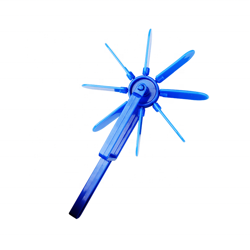 natural scientific blue detachable vane wheel model