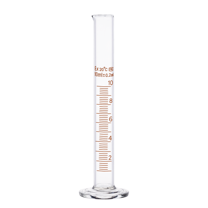 different capacity glass measuring cylinder