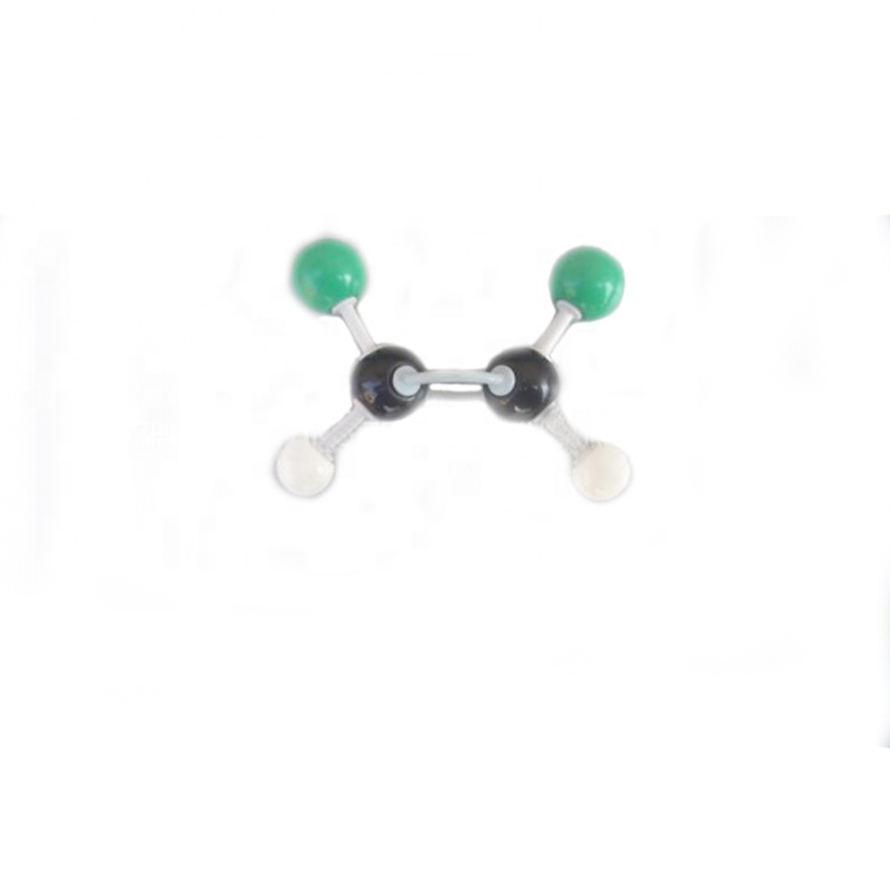 Dichloroethylene C2H2Cl2 Molecular structure model