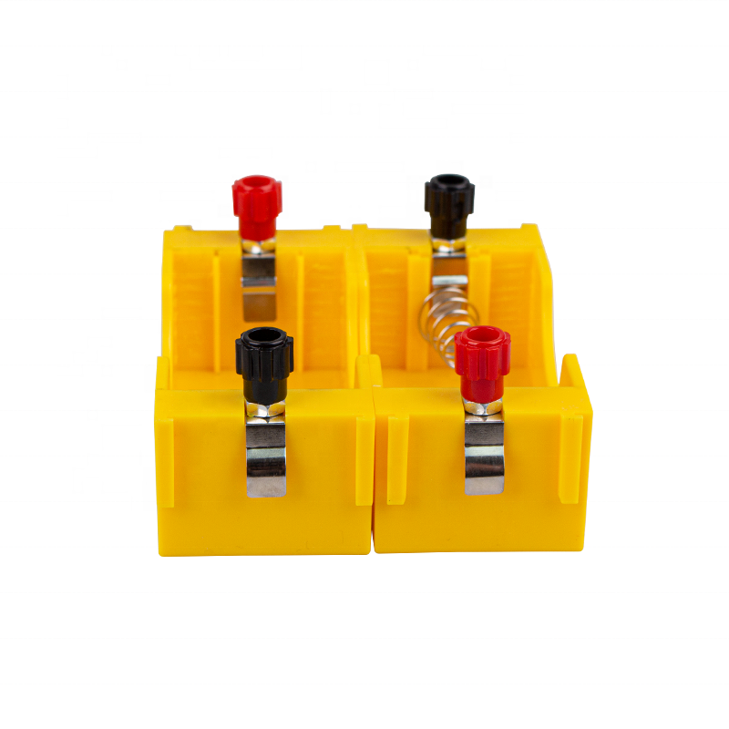 Good Quality School Laboratory Equipment - yellow copper contact 4 d type cell battery holder – Lianying