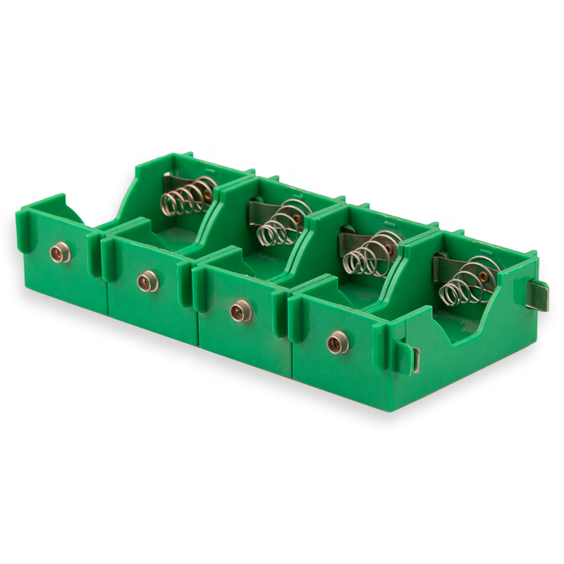 green plastic small 4 d size cell battery holder
