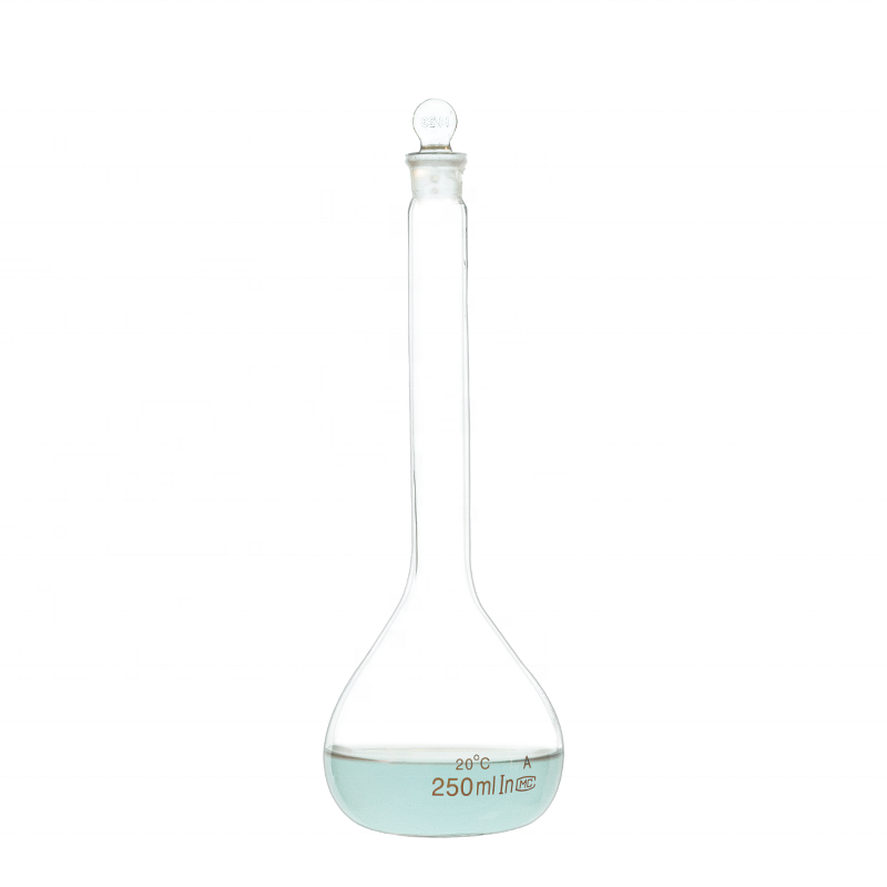 250ml chemical glass volumetric flask for teaching