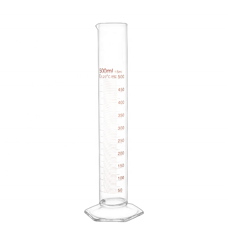 500ml chemical dosing glass graduated cylinder