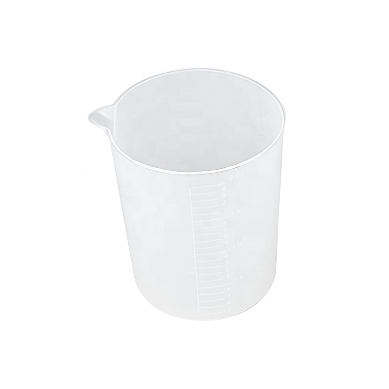2L transparent plastic measuring cup with pour spout