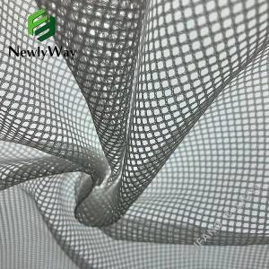 100 Polyester quadrangle grid square mesh warp knitted fabric for fruit or shopping bag
