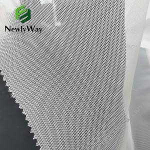 100 polyester curved knitting white tulle net mesh fabric for laundry bag