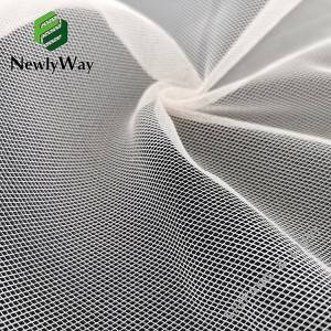100 polyester fiber quadrangle net mesh tulle fabric for decoretion of wedding or party