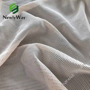 100 polyester low elastic pocket material quadrangle mesh knit fabric for lining