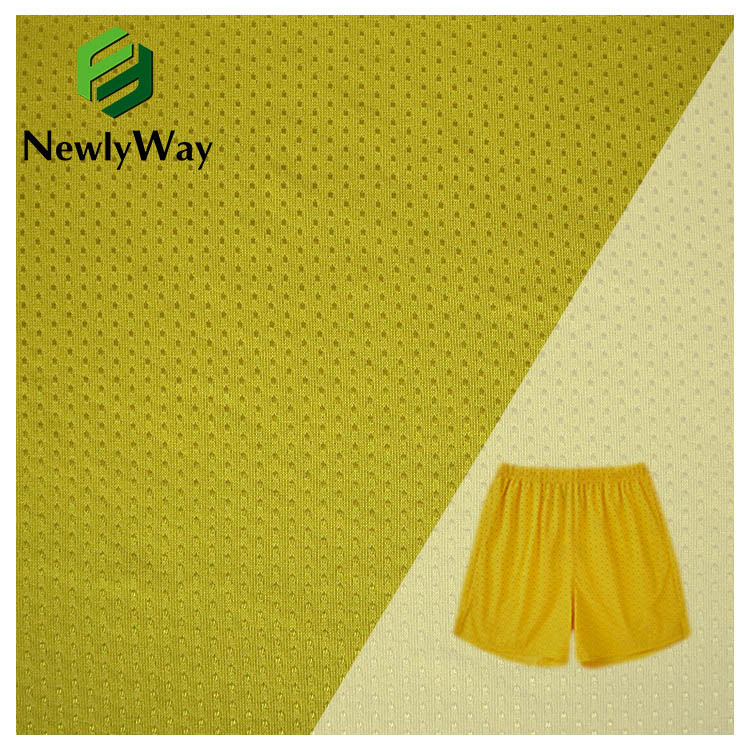 150G bright light needle point cloth fast drying material sportswear ball wear polyester weft knitted mesh cloth factory a large number of spot direct sales