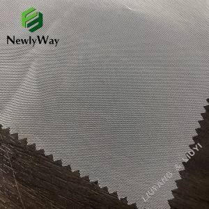 Customized Polyester Intermingle Yarn Diamond Mesh Net Tulle Fabric for Women Dresses