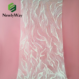 Shaoxing Textile City High Quality Lucency Pearls Beads Slivery Colorful Glitter Sequins Embroidered Fabric For Wedding Dresses