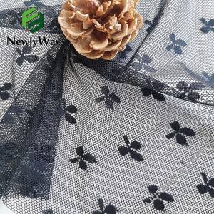 PriceList for Illusion Mesh - Four Leaf Clover design black mesh knit spandex nylon fabric for lady’s underwear – Liuyi