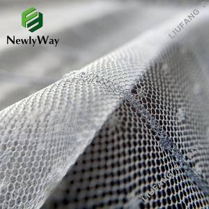 2021 Latest Design Sparkle Tulle - Grey Mermaid Pleated Polka Dot Tulle Polyester Mesh Lace Fabric for Dress – Liuyi