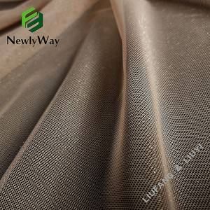 High Quality Anti-Static Gold Thread Nylon Net Tulle Mesh Fabric for Gowns