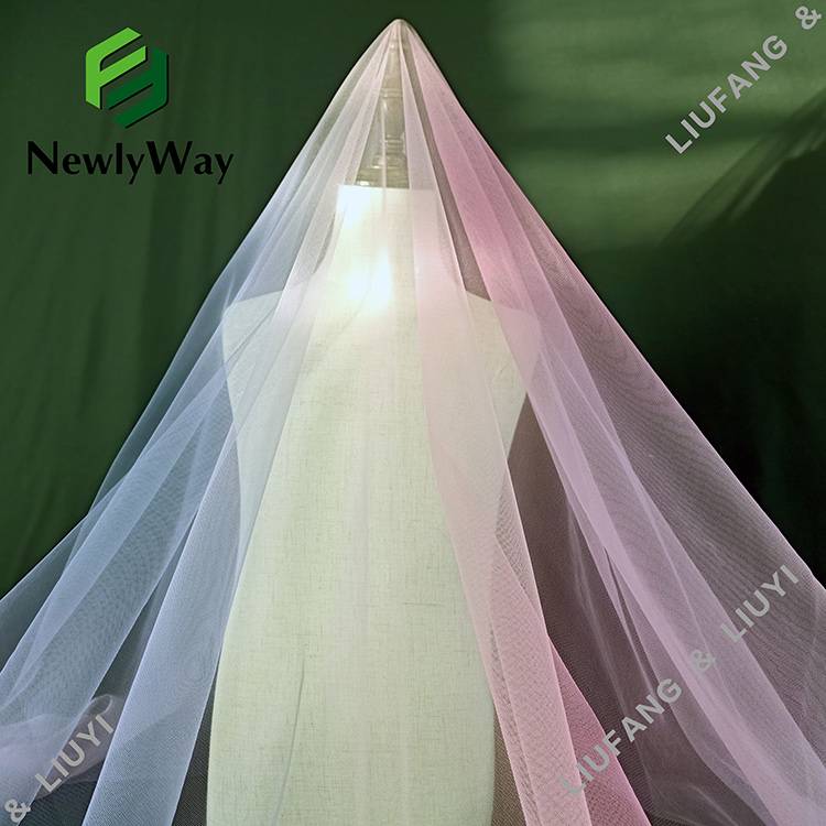 High quality lightweight polyester coloured printed mesh tulle lace fabric for skirts
