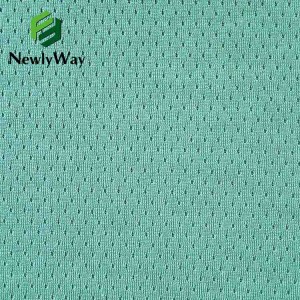 Polyester cross fabric polyester star dot fabric breathable sport fabric Jacquard mesh rain dot bird eye fabric