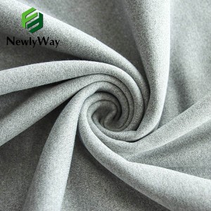 Heather grey 32 cotton cover silk plain grain school uniform fabric factory direct supply