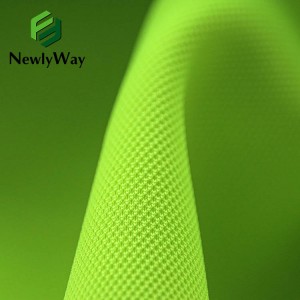 Recycled polyester bead interlayer cloth polyester elastic thickened bead mesh health cloth bird’s eye air layer cloth