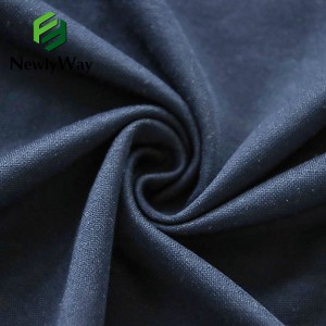 Single side TC polyester cotton 200g plain silk cotton knitted summer and autumn school uniform fabric