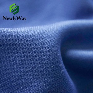 Newlyway 100D combed polyester cover cotton health cloth double side school uniform knitting fabric factory direct supply