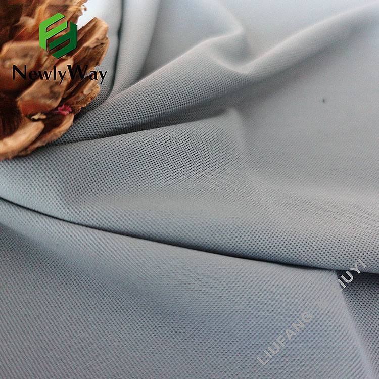 Intimate skin feeling 20D nylon 300D spandex quadrangle mesh knit stretch fabric for lingerie-1