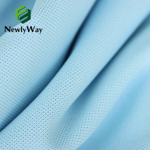 Polyester-Spandex matte beaded mesh fabric Polo shirt school uniform fabric Elastic fashion ball wear sportswear knitted fabric