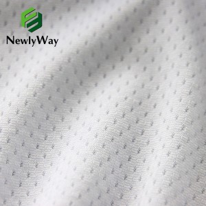 Stretch polyester butterfly net polyester knitted high elastic speed dry jacquard breathable yoga wear cycling wear sports fabric
