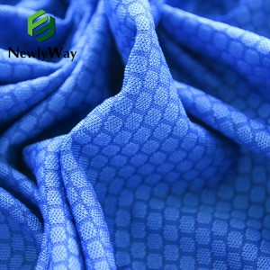 Sports fabric Football net Jacquard net hygroscopic and sweat-wicking knitted fabric sportswear basketball wear fabric