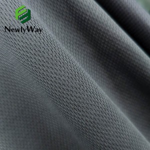 Summer quick drying football clothes fabric, sweat absorbing and breathable knitted net 100%polyester sports fabric