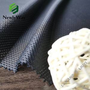 Manufactory direct selling 100 poly warp knitted mesh for sportswear lining