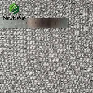 Good Quality Tulle Fabric - Shine rose gold spandex nylon net tulle lace fabric for bridal dress’s trim – Liuyi