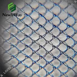 Shrink-Resistant Nylon Diamond Mesh Tulle Net Fabric for Dresses