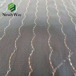 OEM/ODM China Rose Gold Tulle - Wholesale metallic yarns nylon mesh knit tulle fabric for accessories – Liuyi