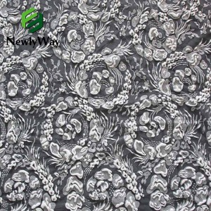 Hot Sale New  Sequins Glitter  Spangle  Hexagonal Tulle Fabric For Wedding Dress