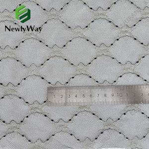 OEM Factory for Pink Tulle Fabric - gold nylon yarn mesh lace tulle fabric for wedding lace trim – Liuyi