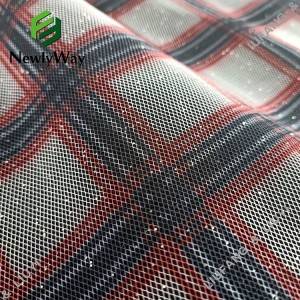 New Fashion Design for Voile Lace - Plus vinyl and printed glitter tulle polyester mesh lace fabric for fluffy skirts – Liuyi