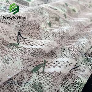 Reasonable price Lace Tulle Fabric - polyester cotton printed mesh lace warp knitted fabric online wholesale for dressmaking – Liuyi